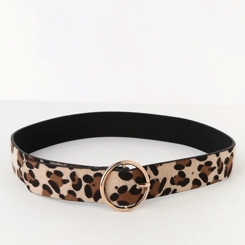 NEW leopard patterned belt